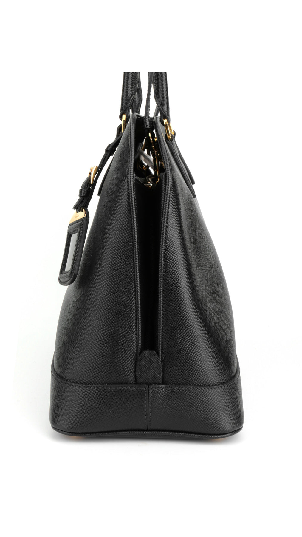 Prada Saffiano Lux Large Shoulder Bag - Black