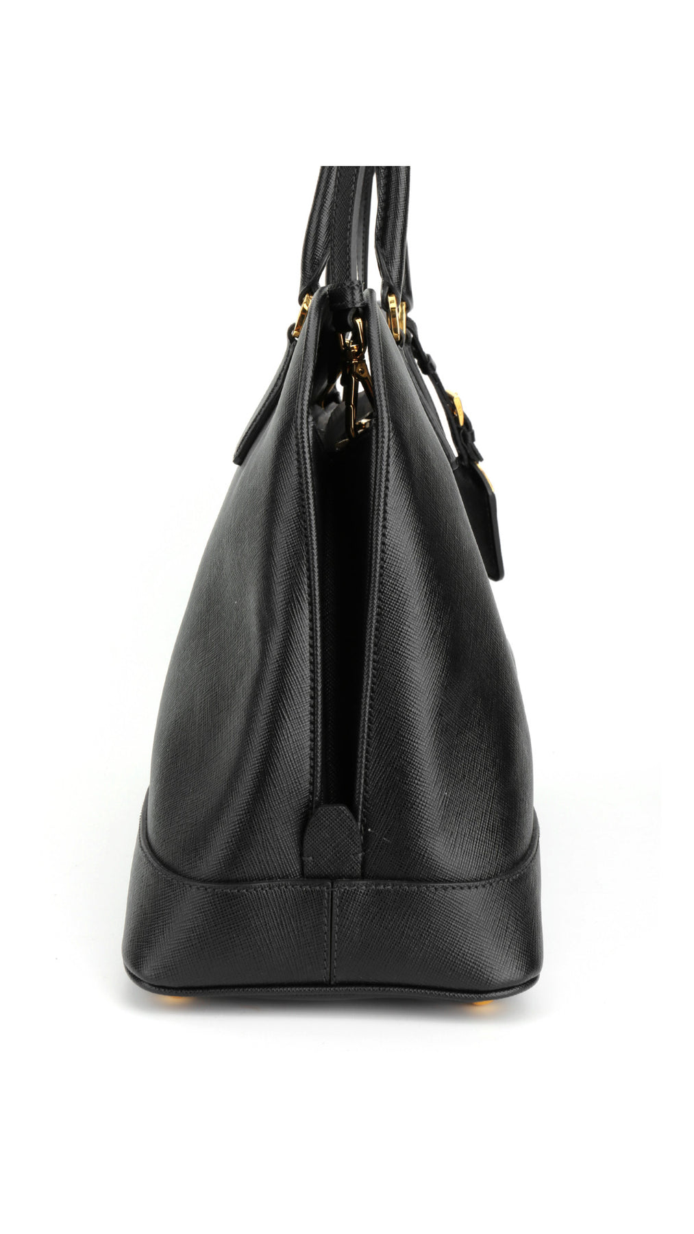Prada Saffiano Lux Large Shoulder Bag - Black