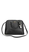 Prada Saffiano Lux Large Shoulder Bag - Black