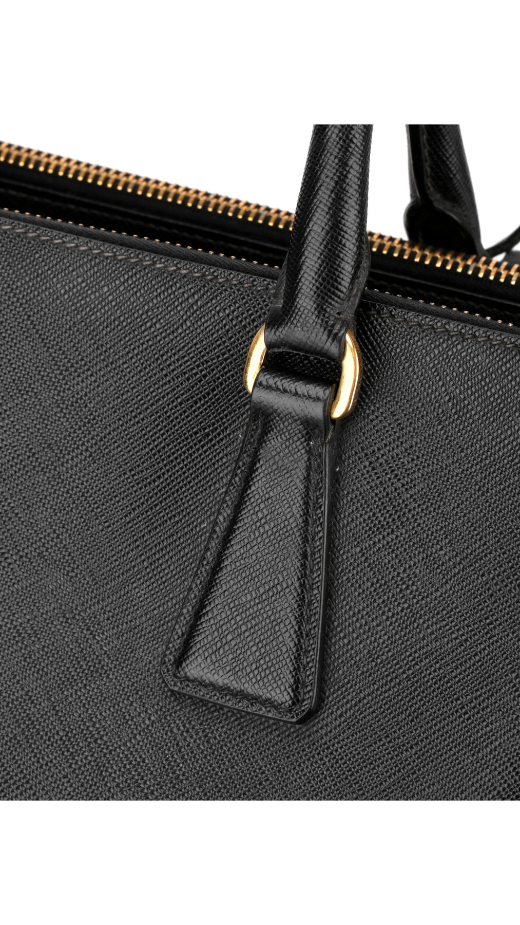 Prada Saffiano Lux Shoulder Bag Small - Black