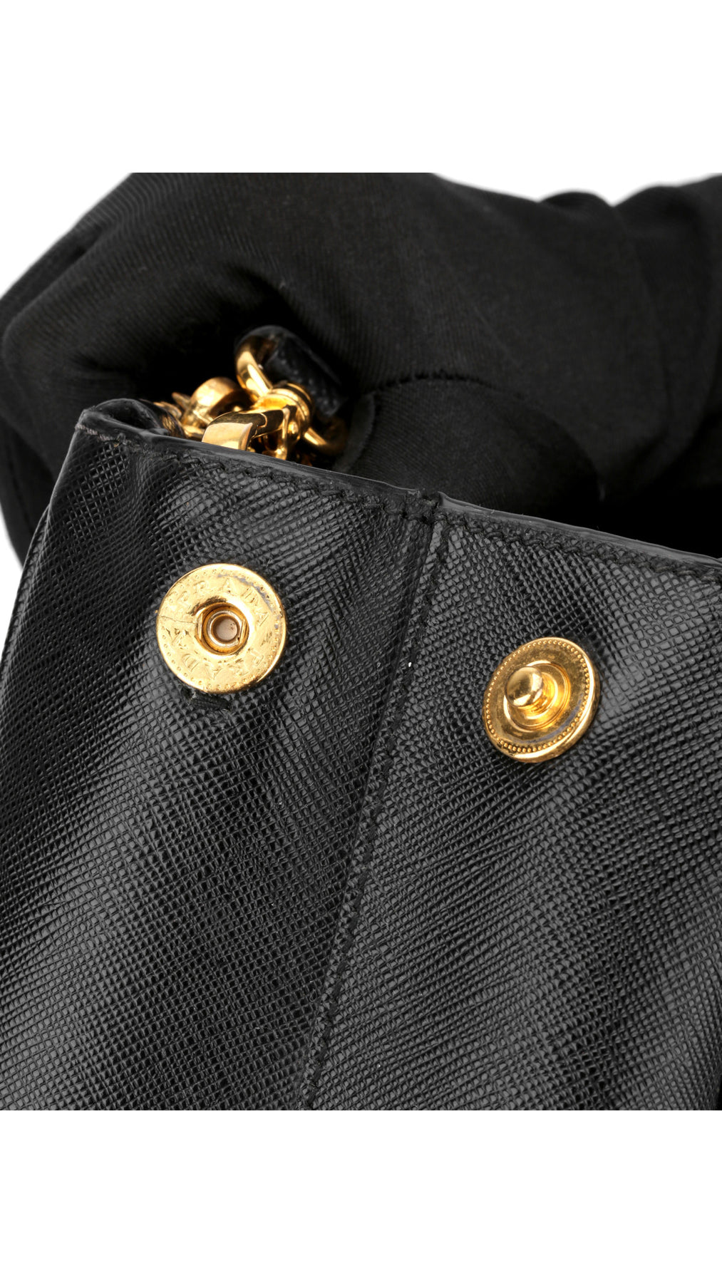 Prada Saffiano Lux Shoulder Bag Small - Black