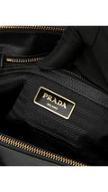 Prada Saffiano Lux Shoulder Bag Small - Black
