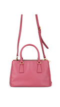 Prada Saffiano Lux Axelväska Small - Rosa