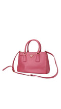 Prada Saffiano Lux Axelväska Small - Rosa