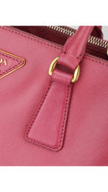 Prada Saffiano Lux Axelväska Small - Rosa