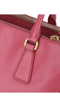 Prada Saffiano Lux Axelväska Small - Rosa