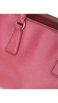 Prada Saffiano Lux Axelväska Small - Rosa