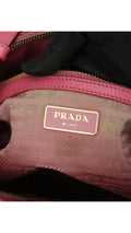 Prada Saffiano Lux Axelväska Small - Rosa