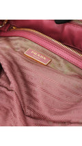 Prada Saffiano Lux Axelväska Small - Rosa