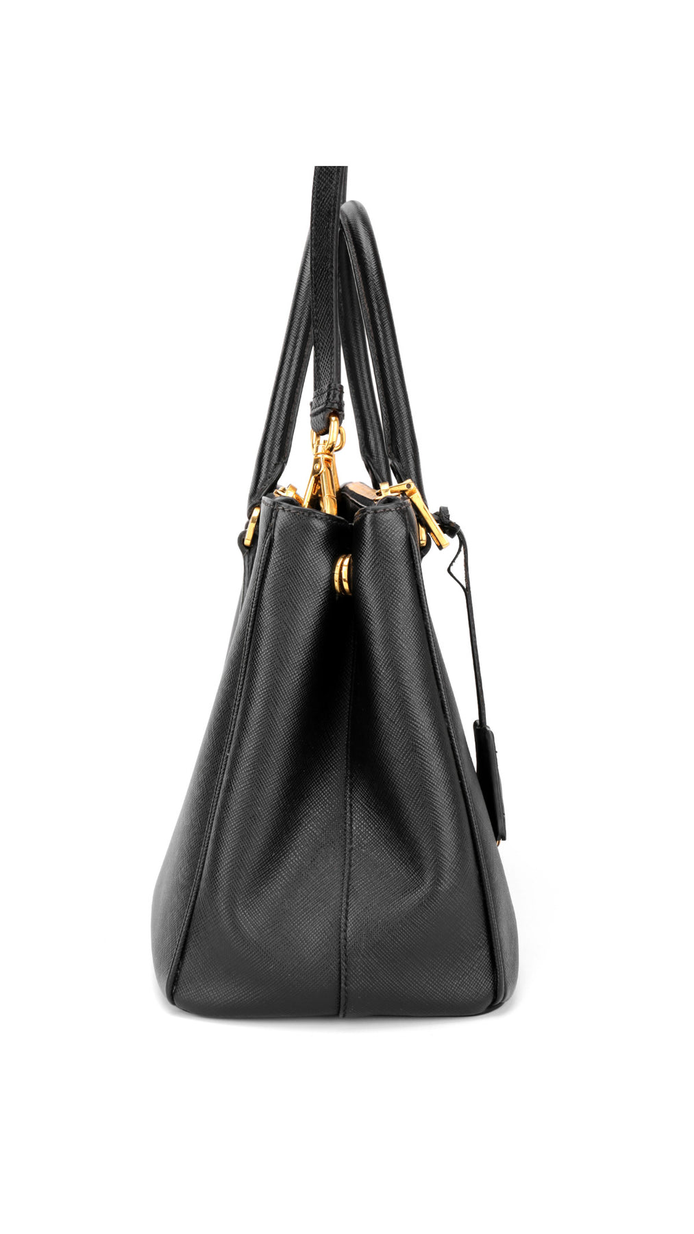 Prada Saffiano Lux Shoulder Bag Small - Black