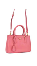 Prada Saffiano Lux Shoulder Bag Small - Pink