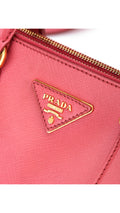 Prada Saffiano Lux Shoulder Bag Small - Pink