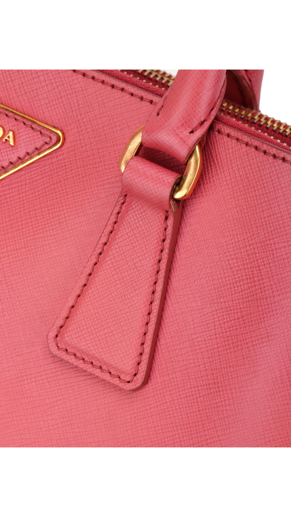 Prada Saffiano Lux Shoulder Bag Small - Pink