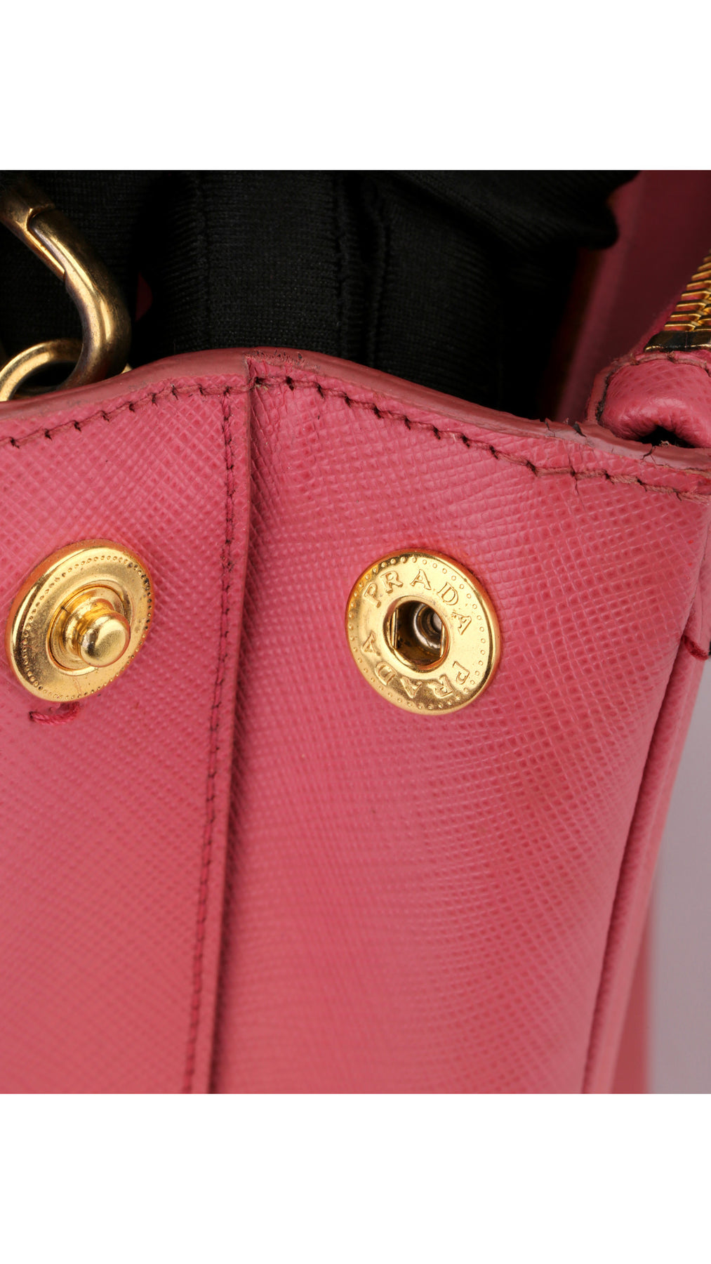 Prada Saffiano Lux Shoulder Bag Small - Pink
