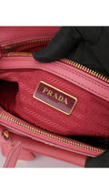 Prada Saffiano Lux Shoulder Bag Small - Pink