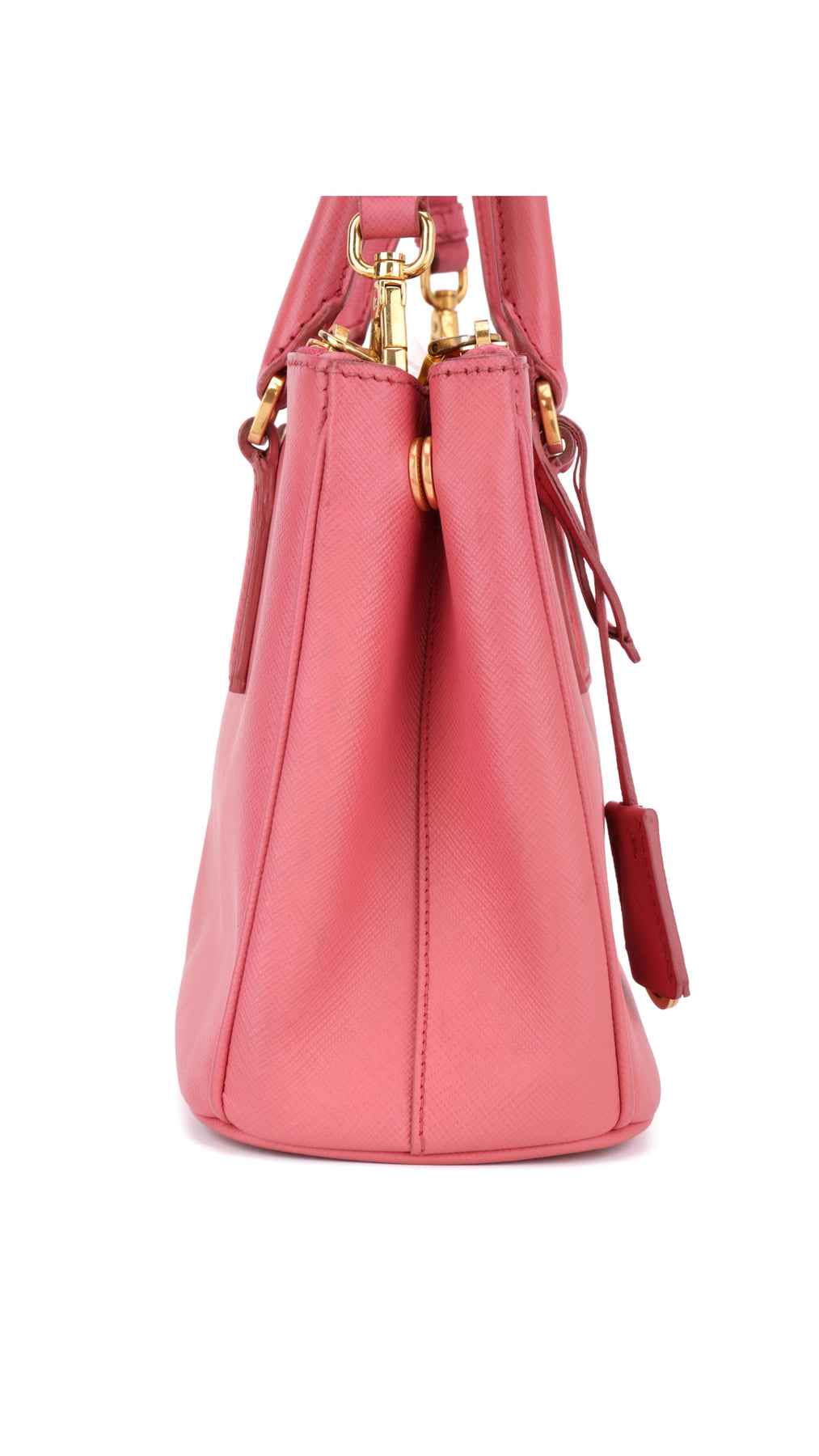 Prada Saffiano Lux Shoulder Bag Small - Pink