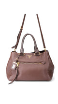 Prada Vitello Daino Tote Bag 2 - Brun