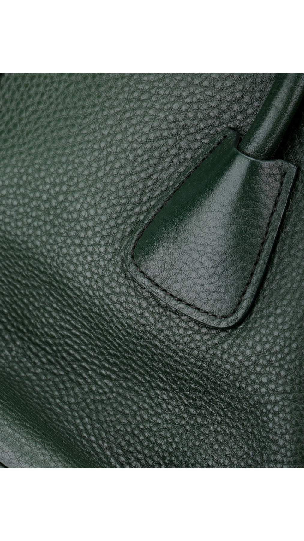 Prada Vitello Daino Tote Axelväska - Grön