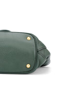 Prada Vitello Daino Tote Axelväska - Grön