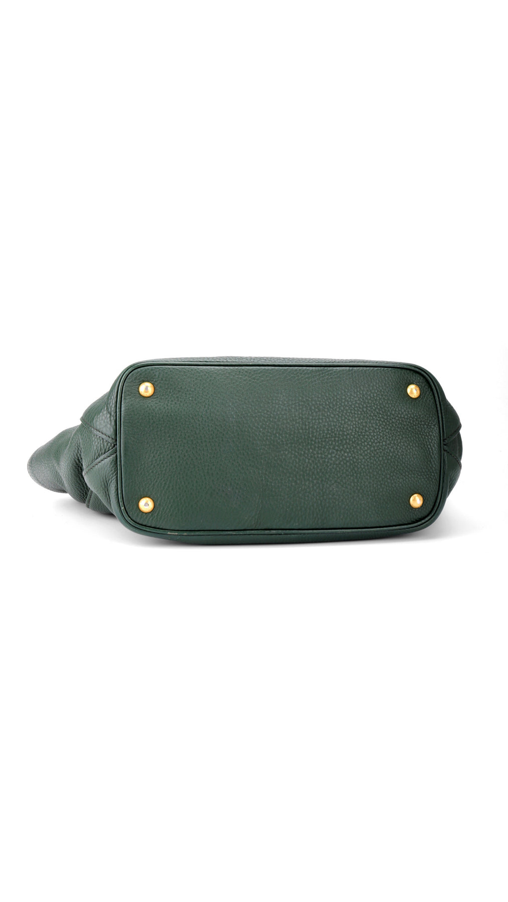 Prada Vitello Daino Tote Axelväska - Grön