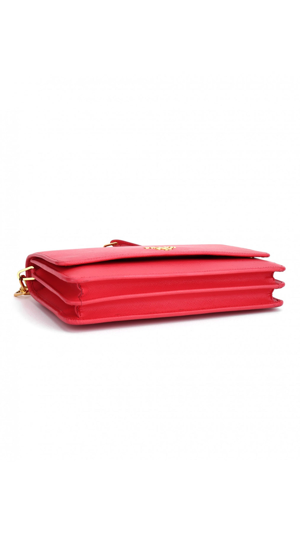 Prada Wallet On Chain Axelväska - Coral Rose