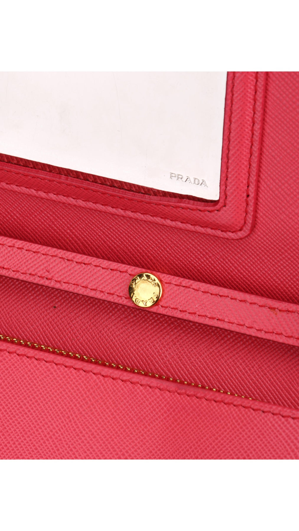 Prada Wallet On Chain Axelväska - Coral Rose