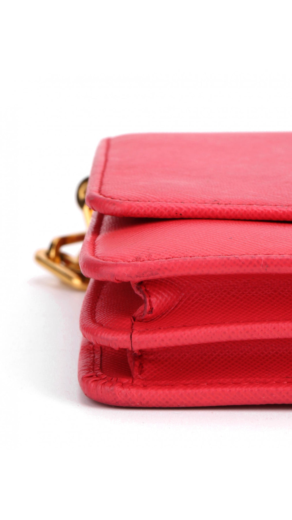 Prada Wallet On Chain Axelväska - Coral Rose