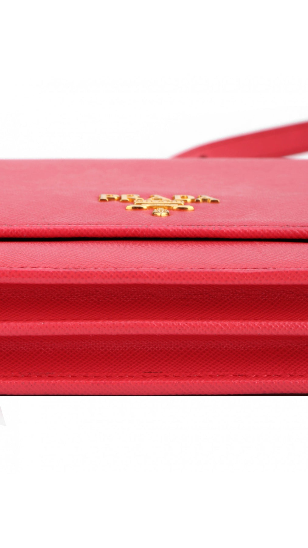 Prada Wallet On Chain Axelväska - Coral Rose