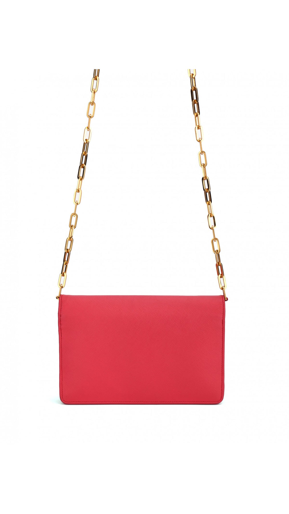 Prada Wallet On Chain Axelväska - Coral Rose