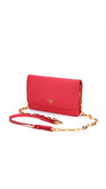 Prada Wallet On Chain Axelväska - Coral Rose