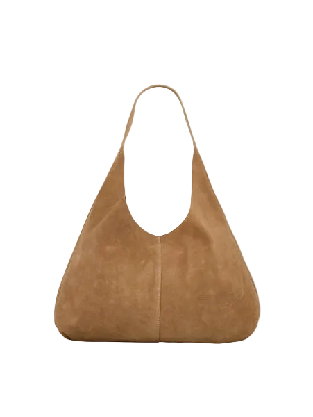 Suede Siena Bag - Almond Brown