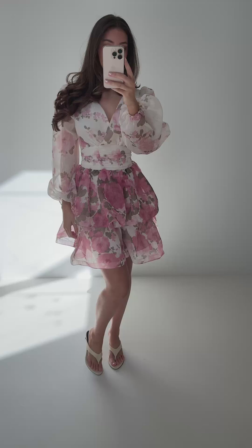 Jade Wave Rose Dress - Rosa