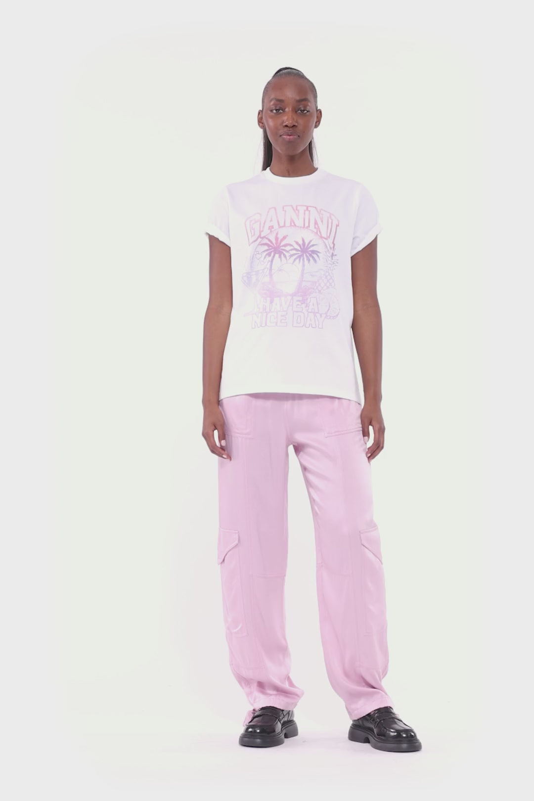 Basic Jersey Coctail Relaxed T-Shirt - Bright White
