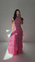Ingalu Watercolor Dress - Pink