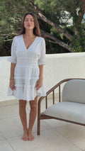 Valeria B Anglaise Dress - Vit