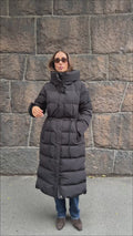 Sophie Long Down Coat - Black