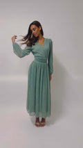Alva Sparkle Dress - Azur Sparkle