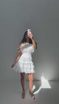 Fryd Voile Dress - Vit