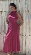 Rheo Dress - Rose Wine