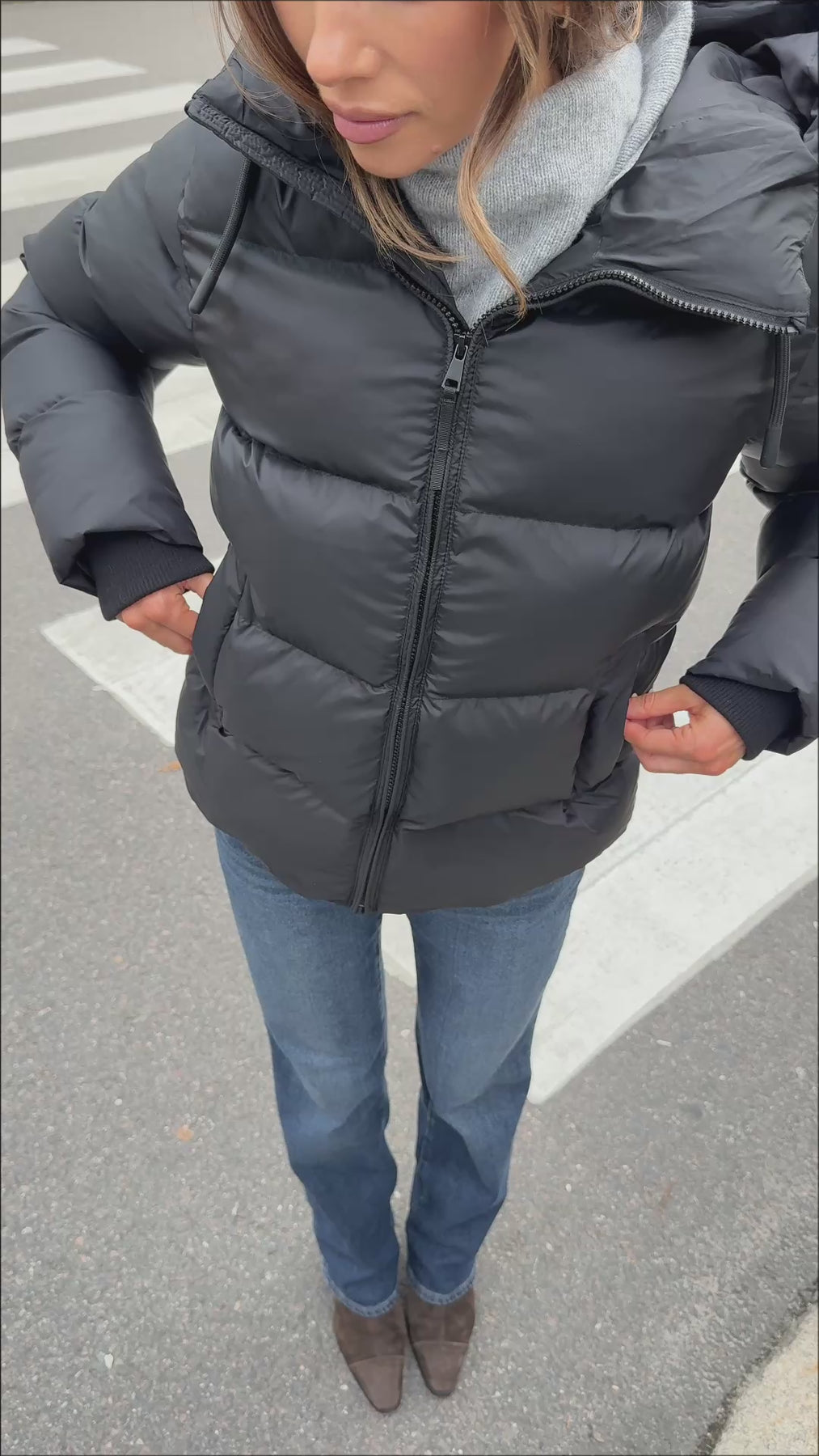 Maud Puff Jacket - Svart