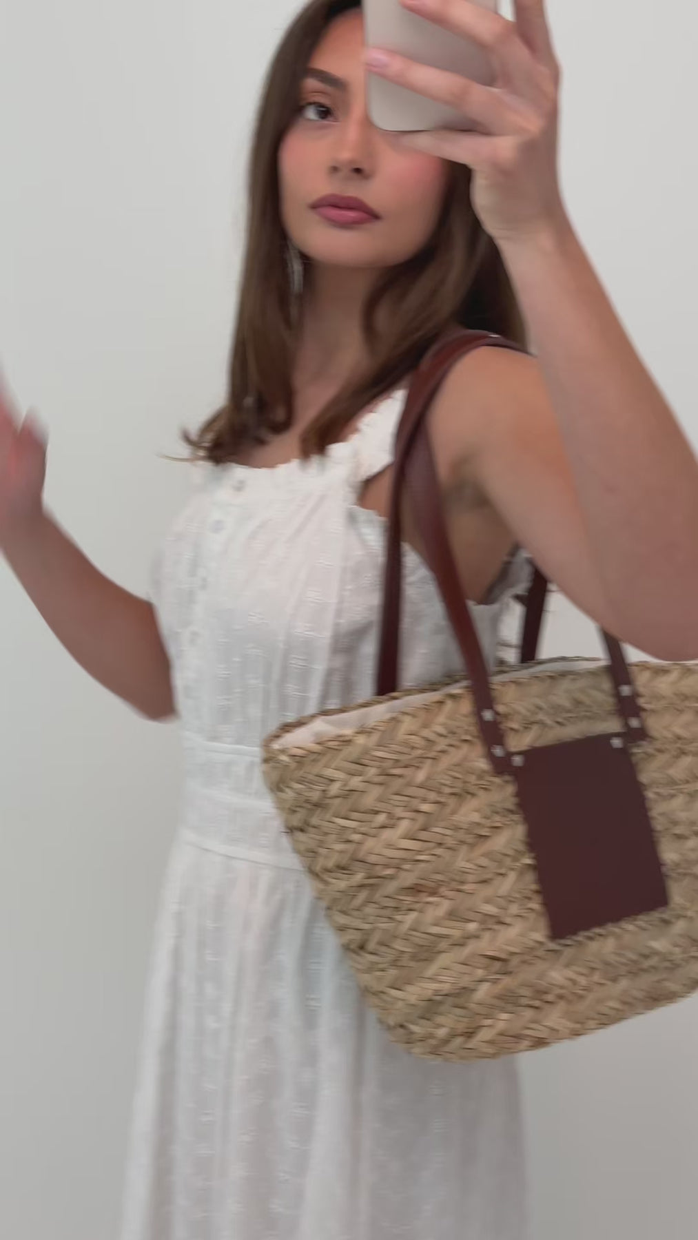 Beate Leather Sunny Bag - Mörkbrun