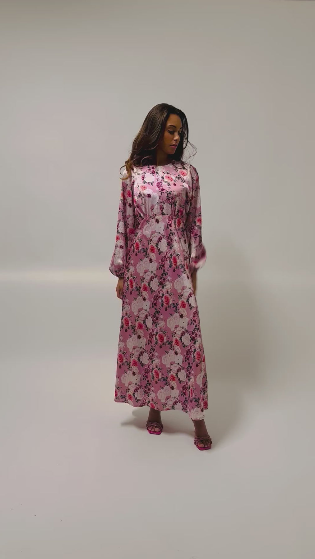 Edda Print Dress - Rose