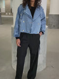 Bobby Denim Trench Jacket - Blue