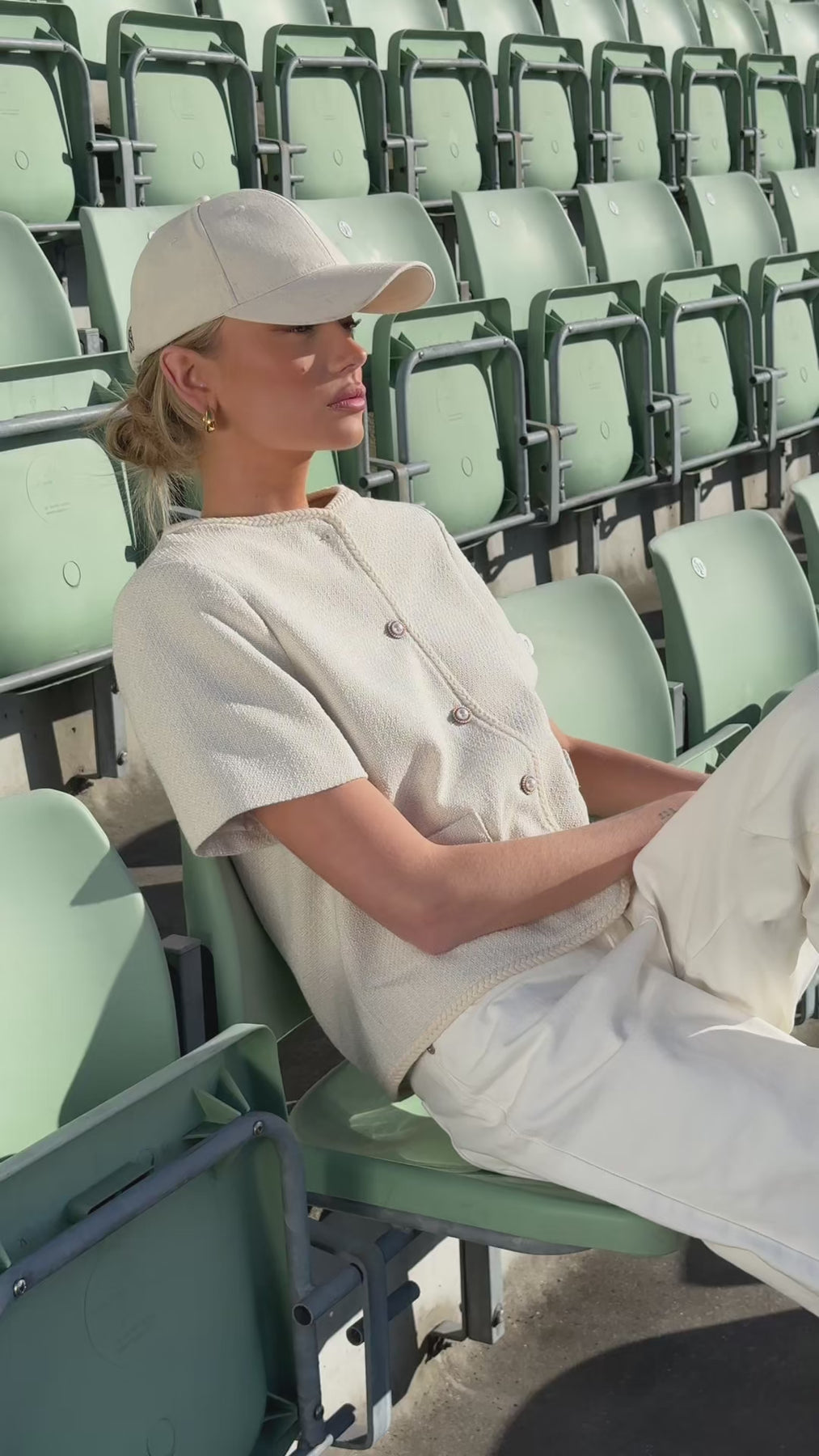 Amelia Short Sleeve Jacket - Off White