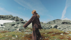 Fure Fluffy Skirt - Dark Brown