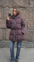 Pernille Down Puffer Jacket - Brun