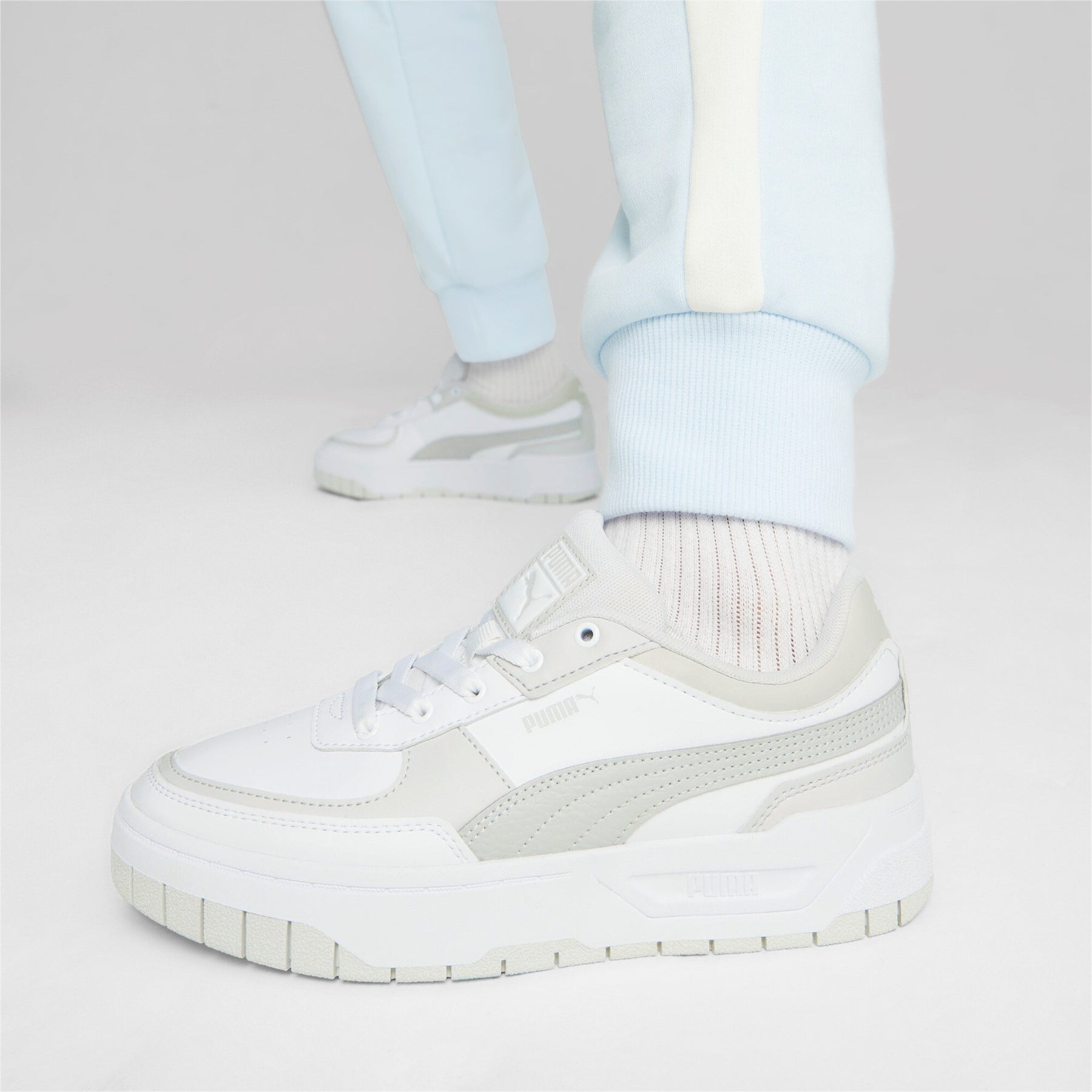 Cali Dream Lth Wns - White/Feather Gray