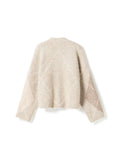 N-Laiana Stickad Kofta - Beige Mix