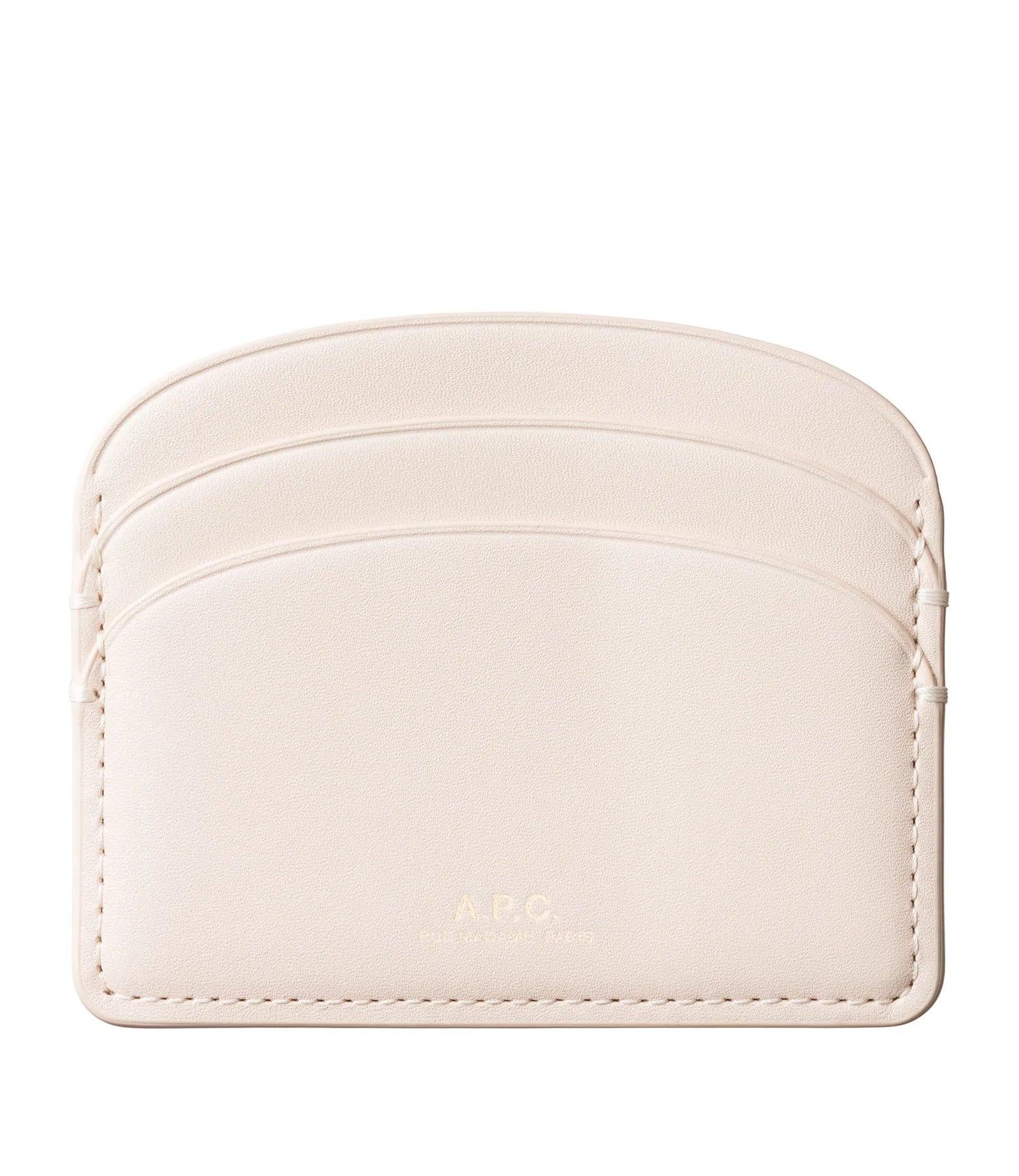 Porte-Cartes Demi-Lune - Creme