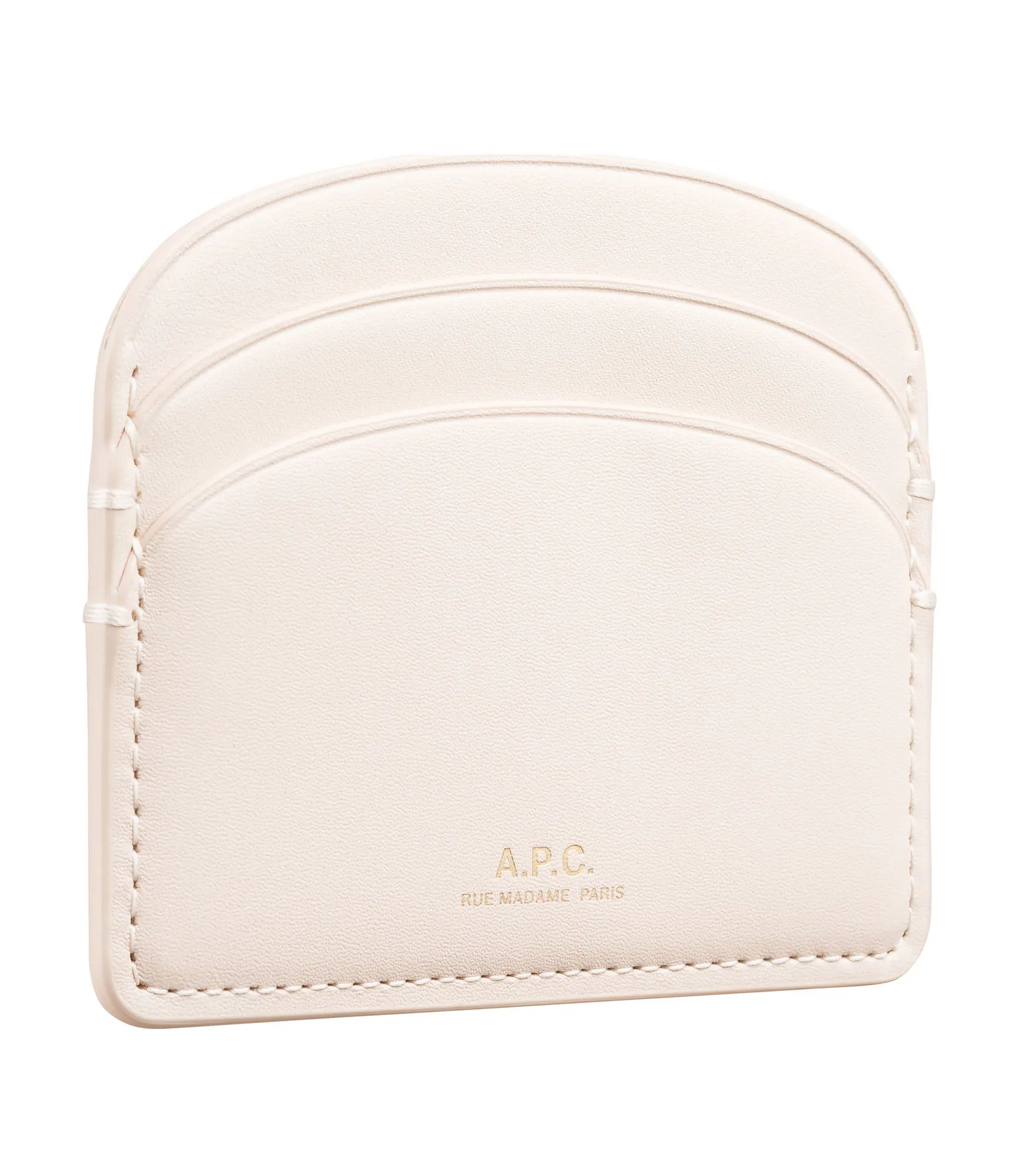 Porte-Cartes Demi-Lune - Creme